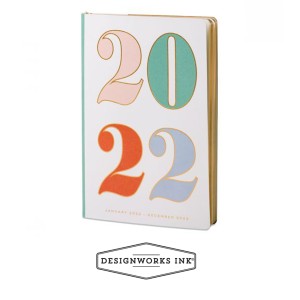 AGS12-2022EU Leatherette Planner 2022 - Colorful 12 Month